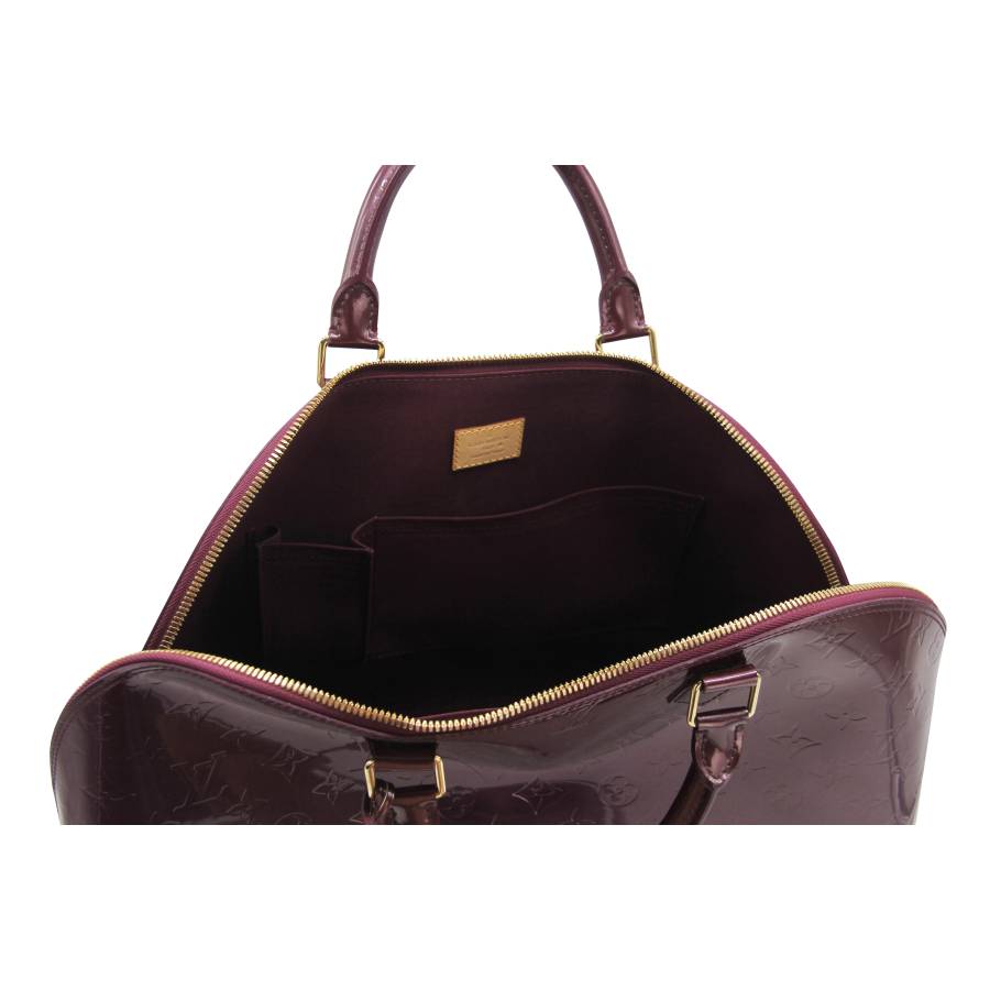 Grand sac Alma Louis Vuitton en cuir violet