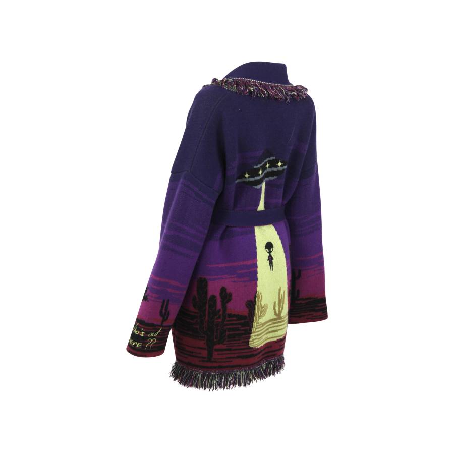 Purple cashmere jacket