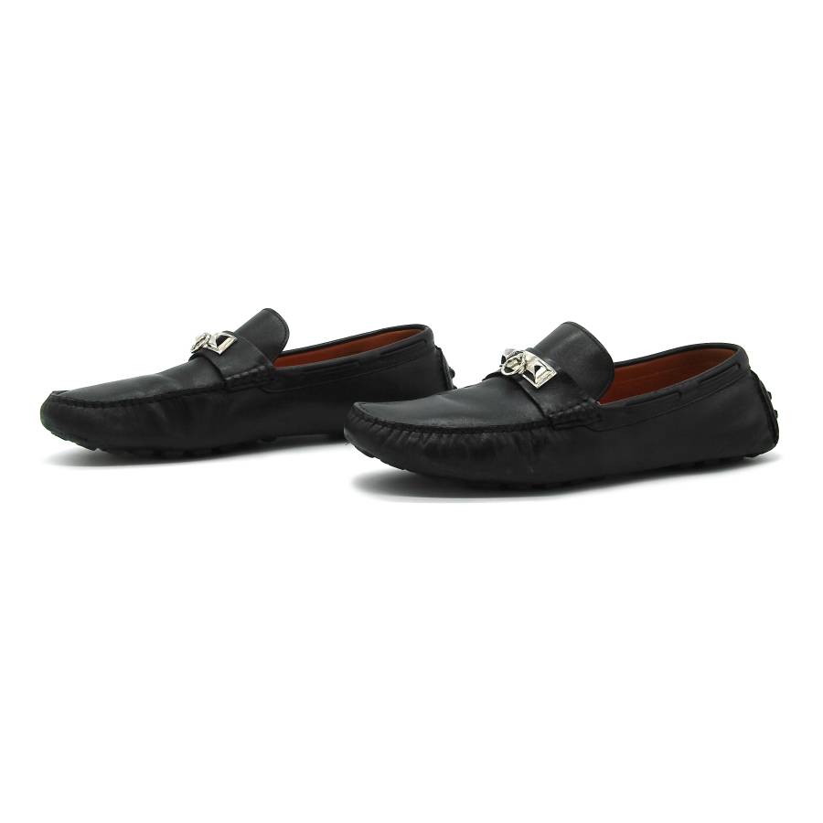 Hermes leather loafers
