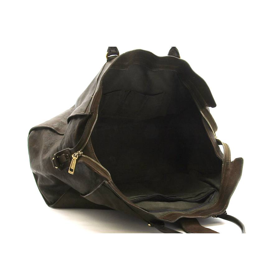 Yves Saint Laurent brown leather bag