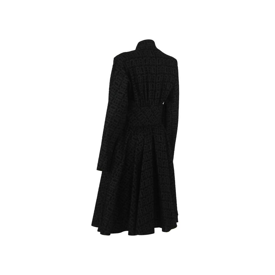 Robe Alaïa en laine noir
