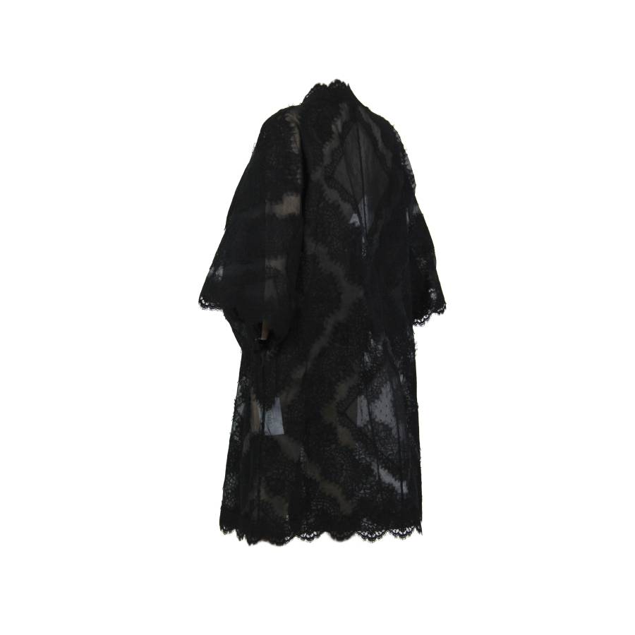 Long black cotton tunic