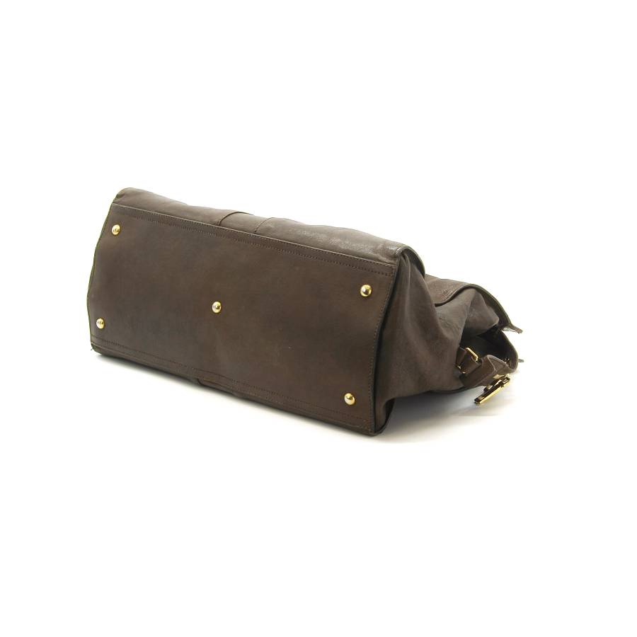 Yves Saint Laurent Tasche aus braunem Leder