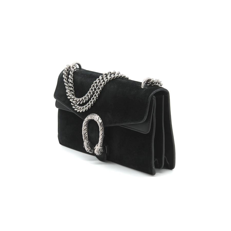 Gucci Dionysus Tasche aus schwarzem Wildleder