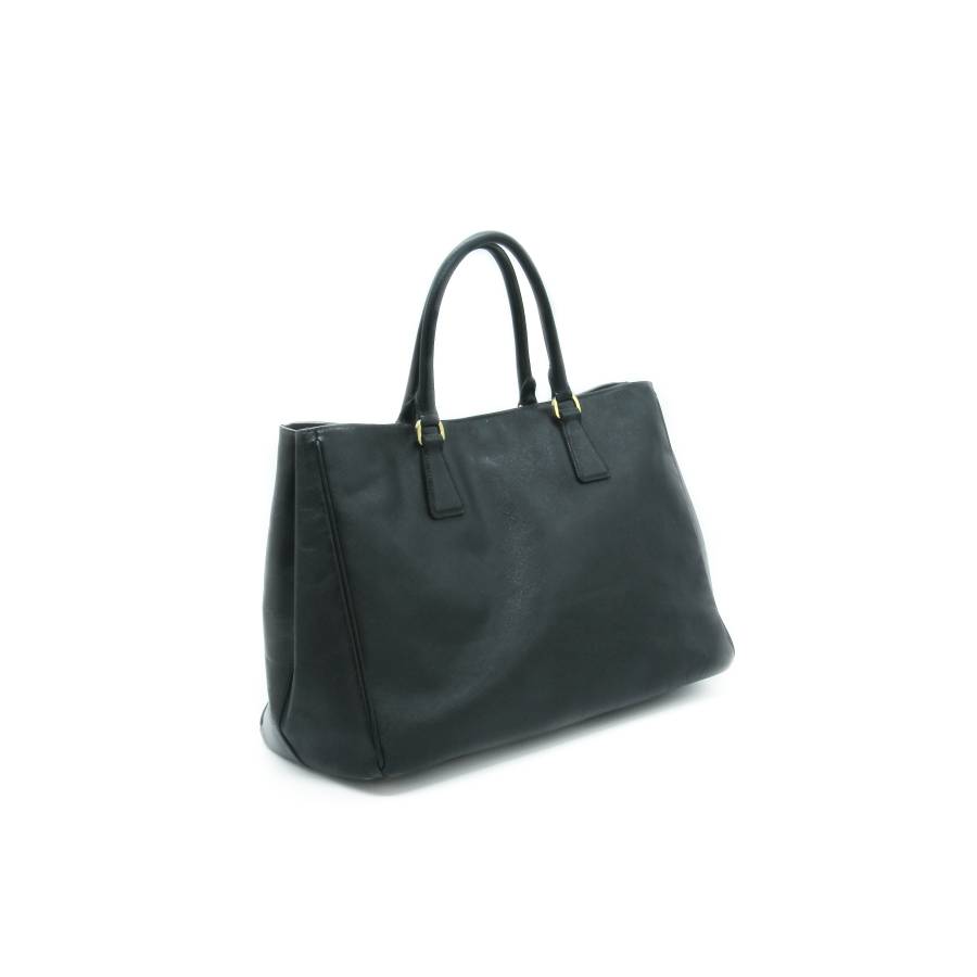 Black leather Prada bag