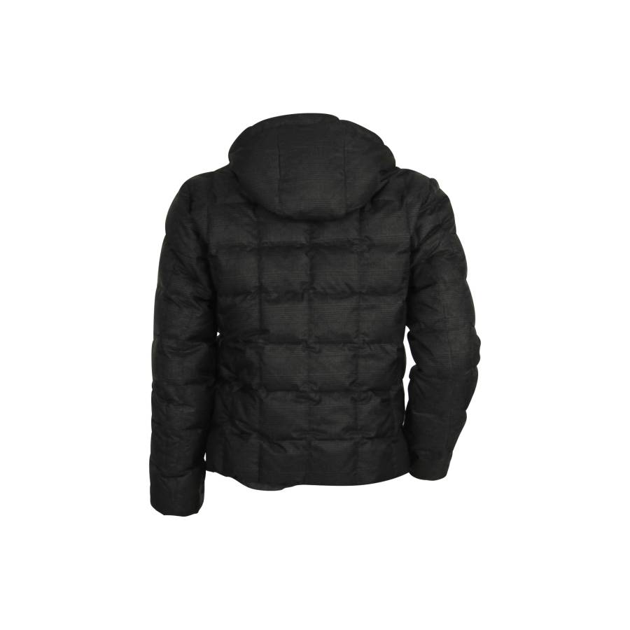 Reversible grey hooded jacket