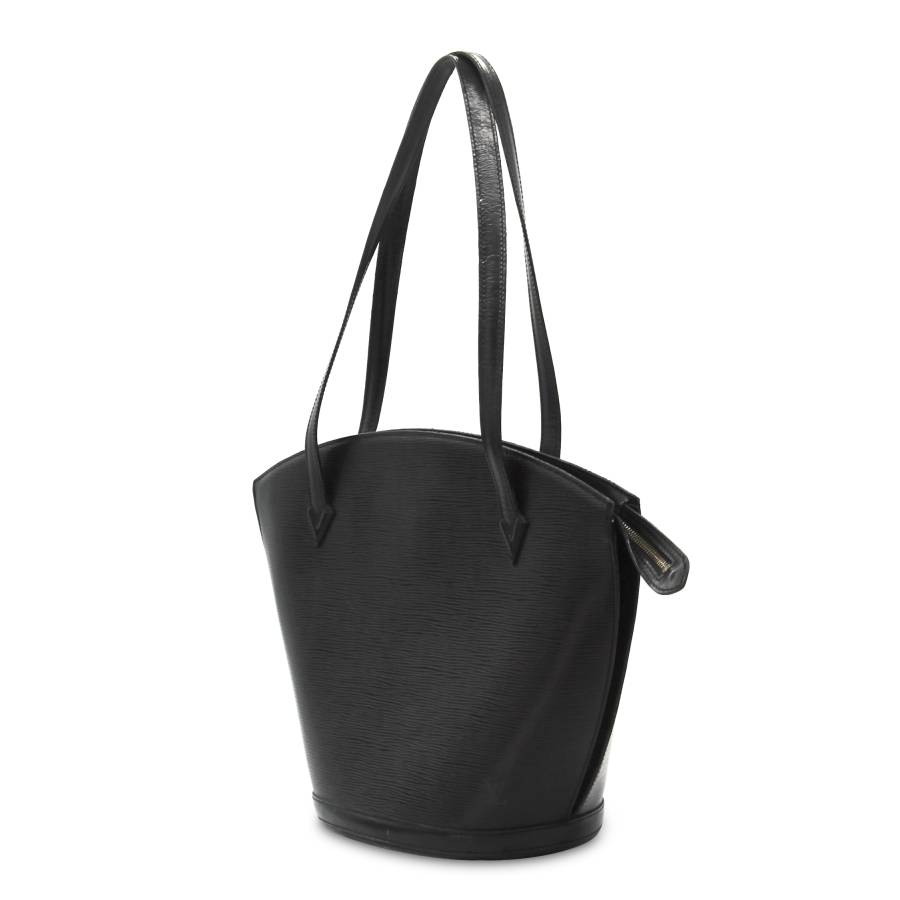 Black epi leather bag