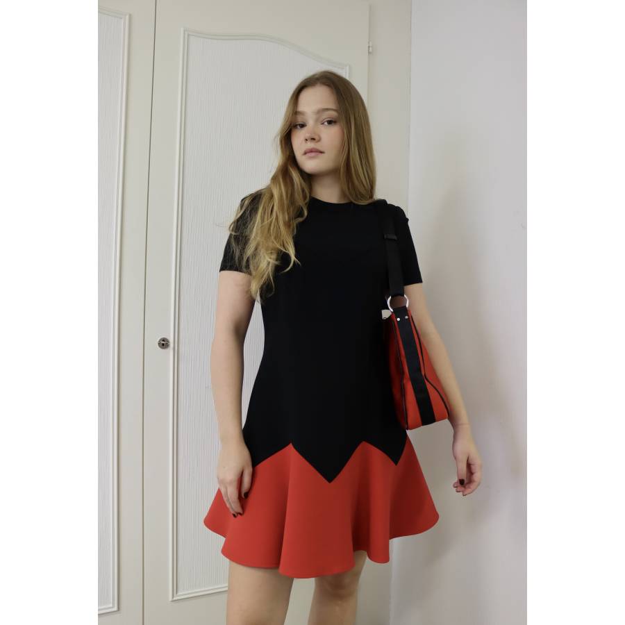 Black and red dress