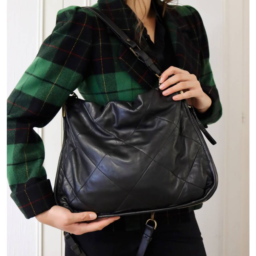 Black leather Lanvin bag