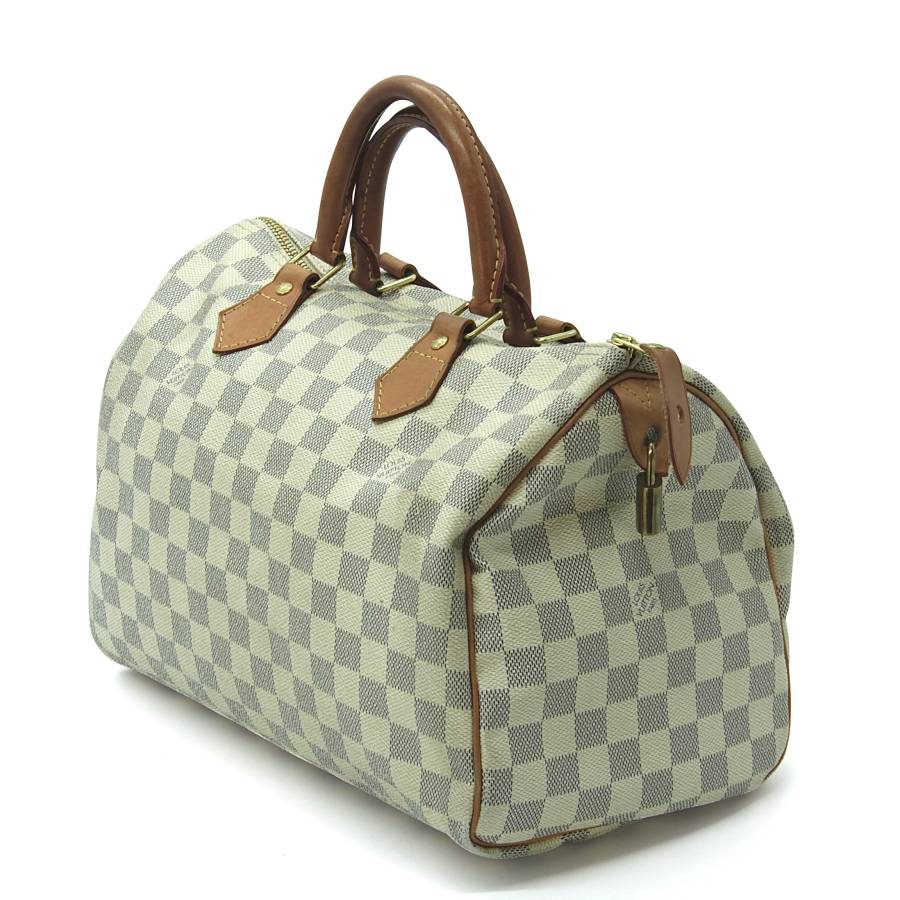 Speedy bag in white checkerboard