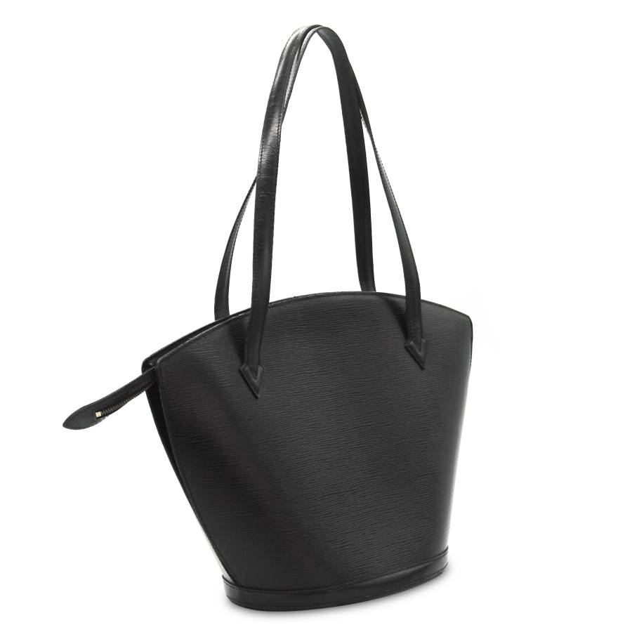 Black epi leather bag