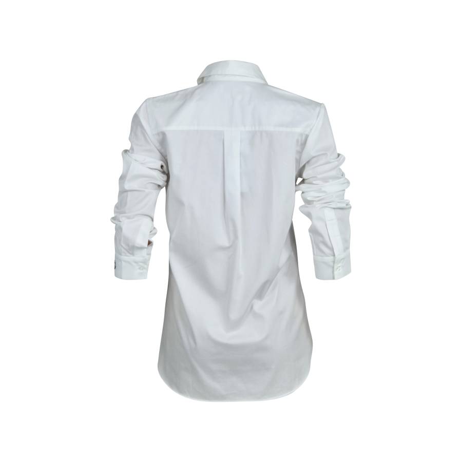 Chemise blanche avec "amour" brodé en noir