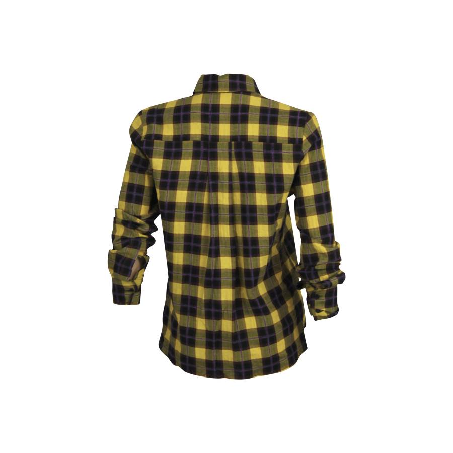 Yellow and black checkered shirt