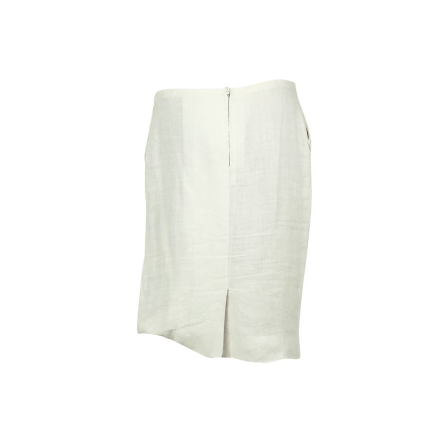 Linen pencil skirt