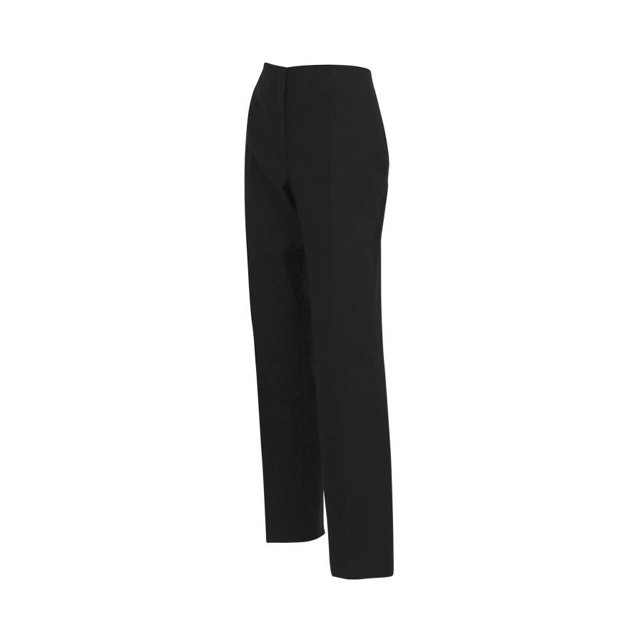 Black wool trousers