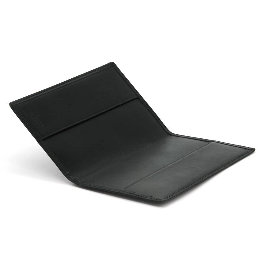 Leather notebook black epi leather