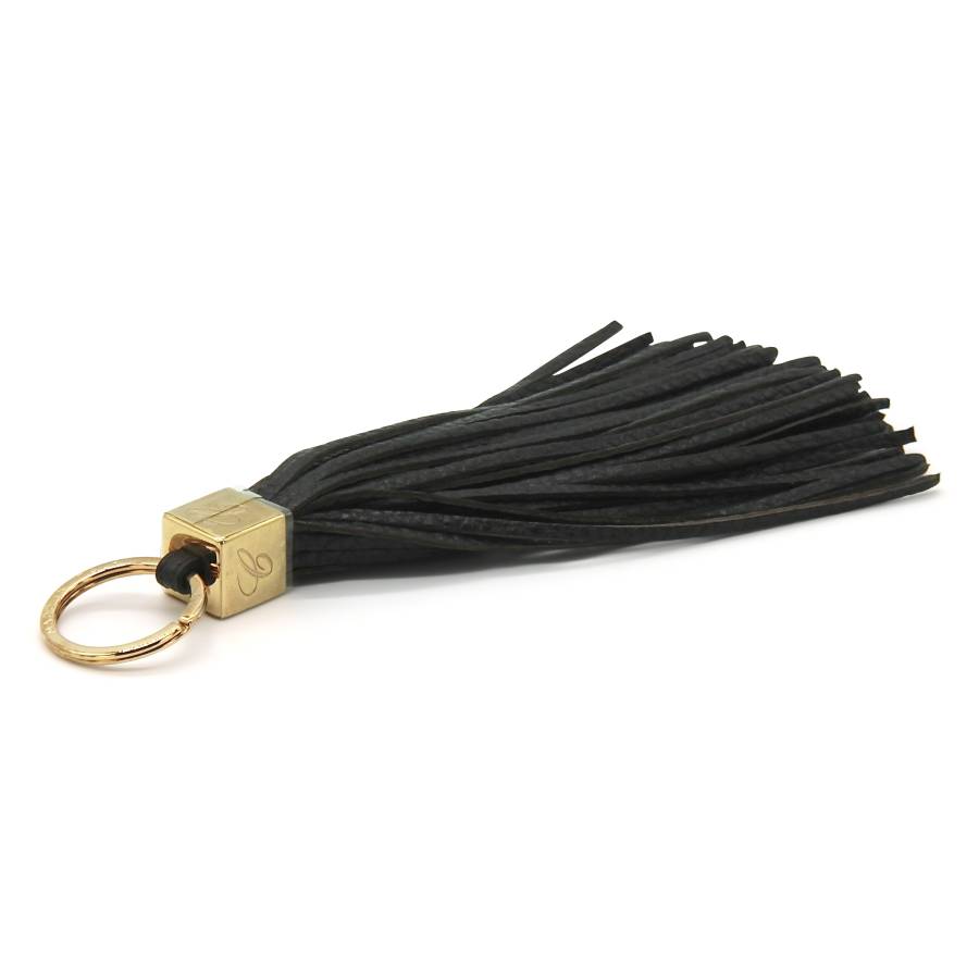 Brown leather key ring