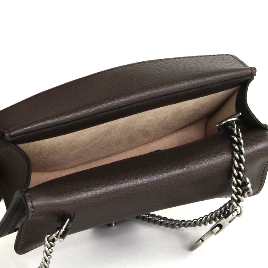 Dionysus small bag in leather and fabric