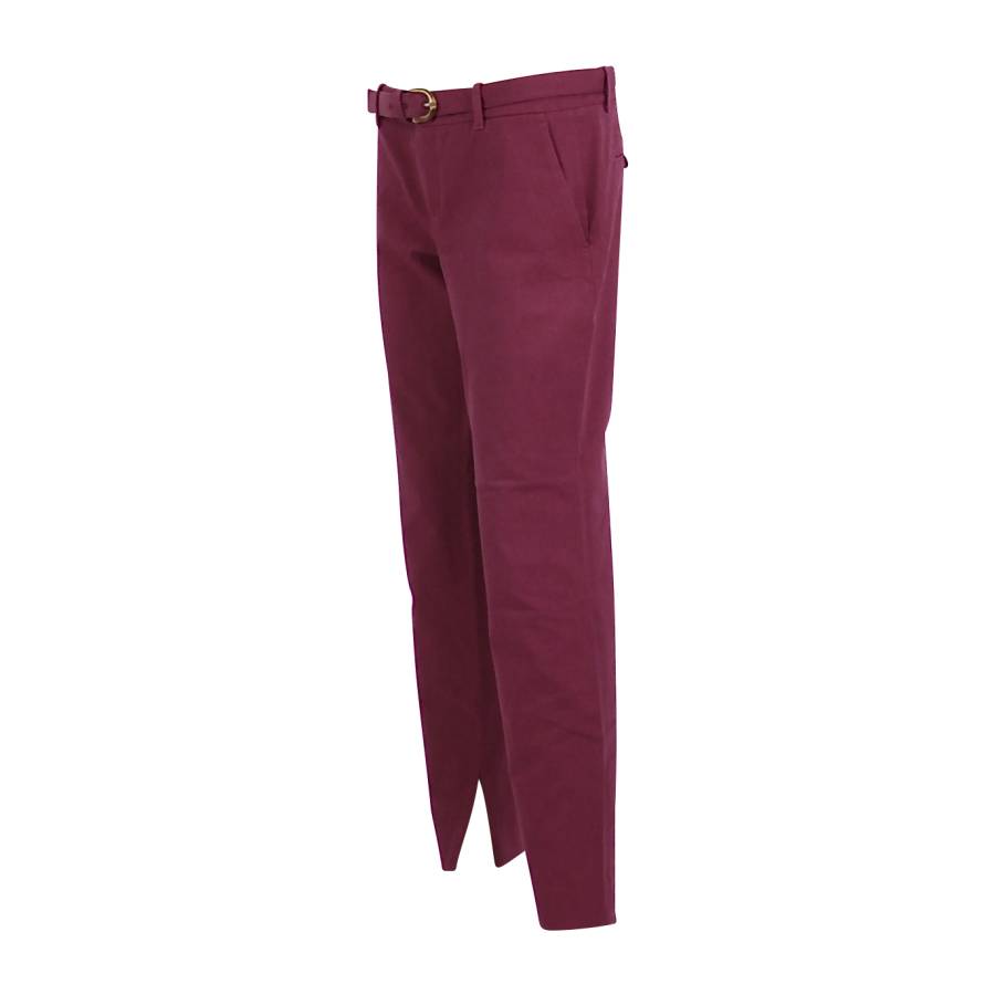 Fuchsia cotton trousers