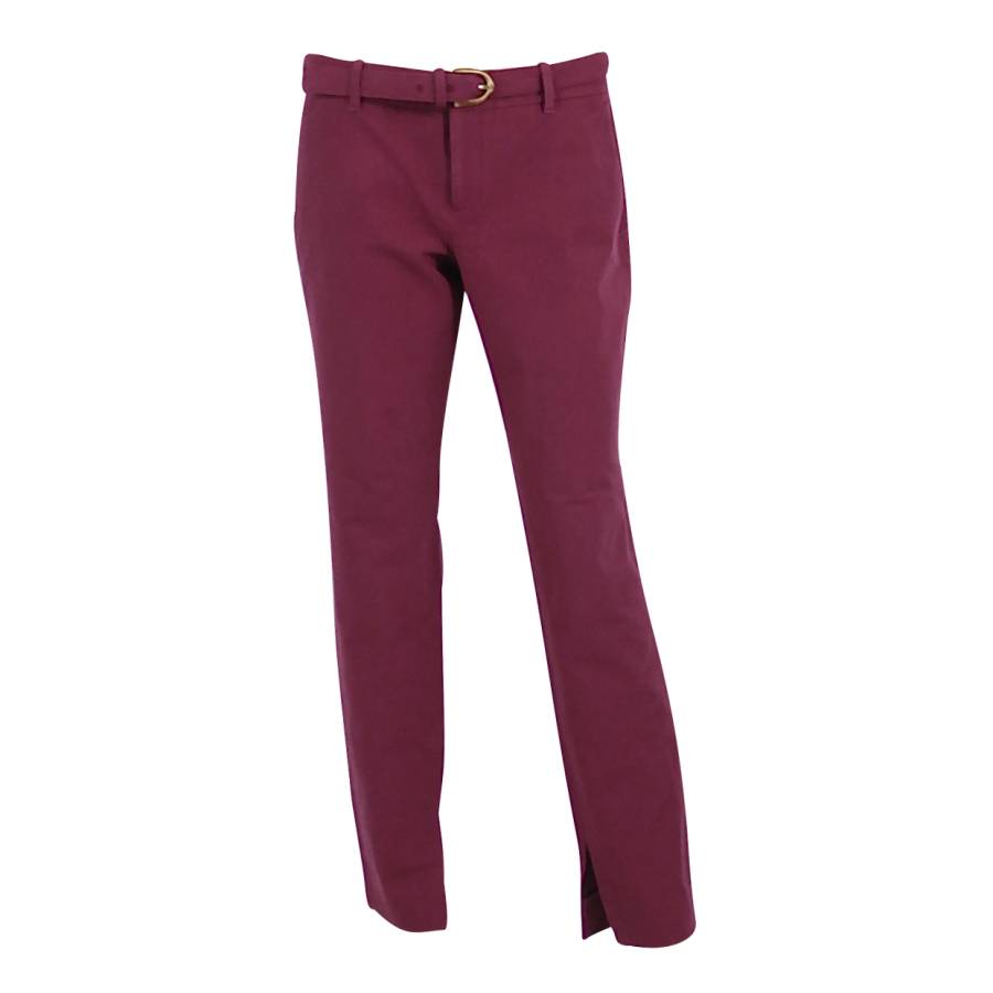 Fuchsia cotton trousers