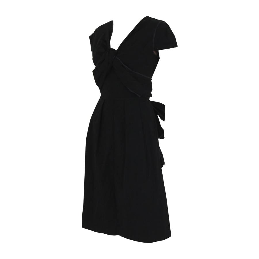Robe en coton noir