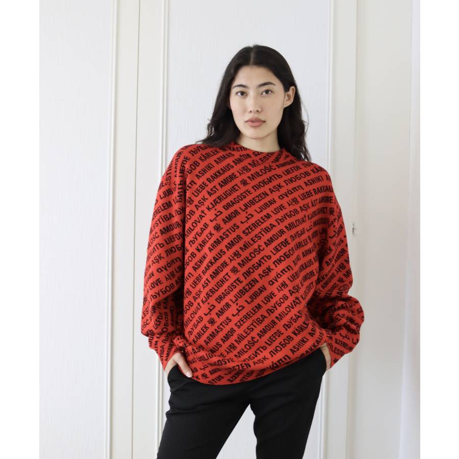 Roter Wollpullover von Balenciaga