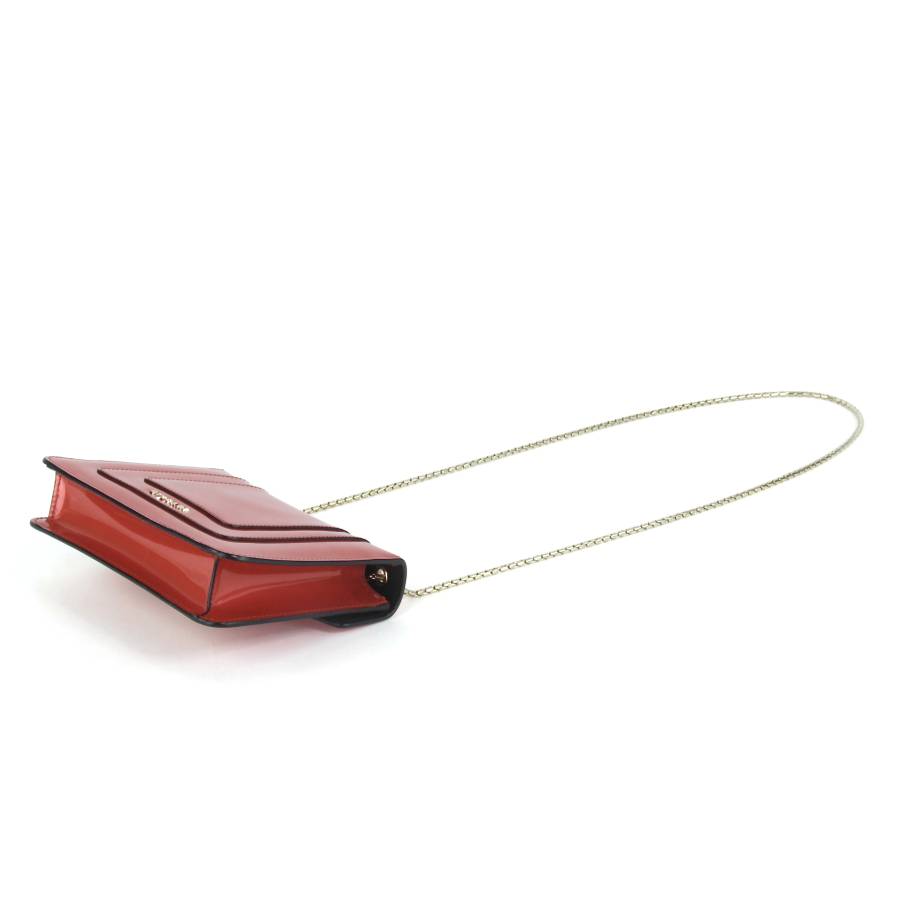 Serpenti bag in red patent leather