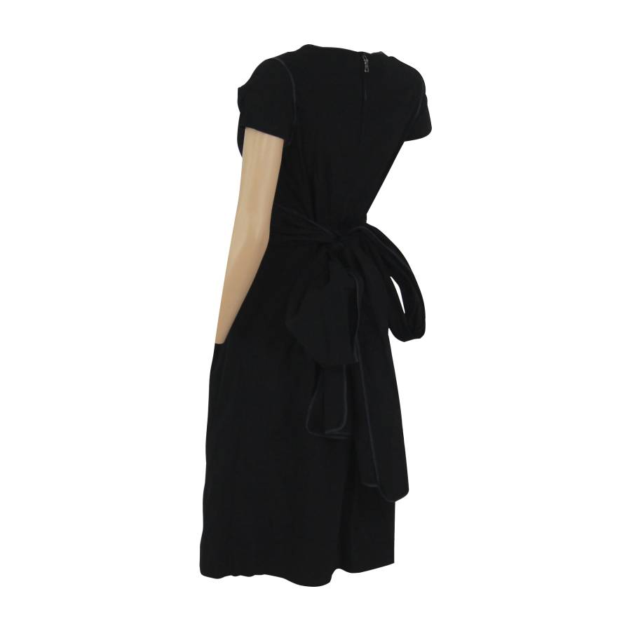 Black cotton dress