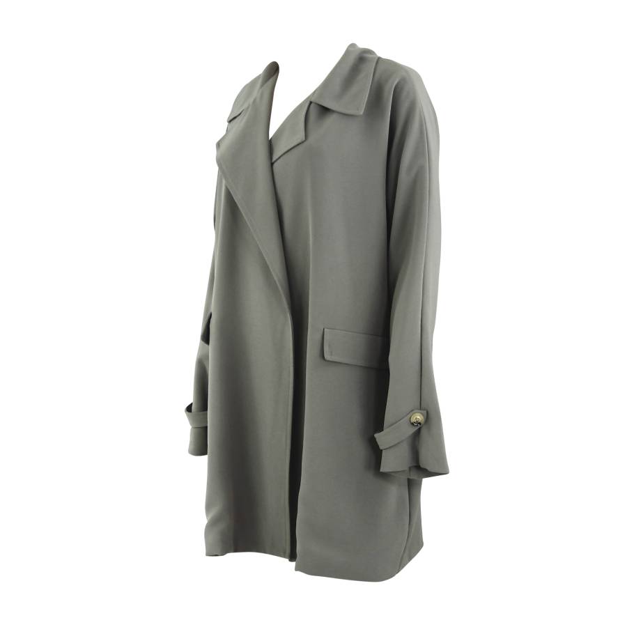 Grey-beige trench coat