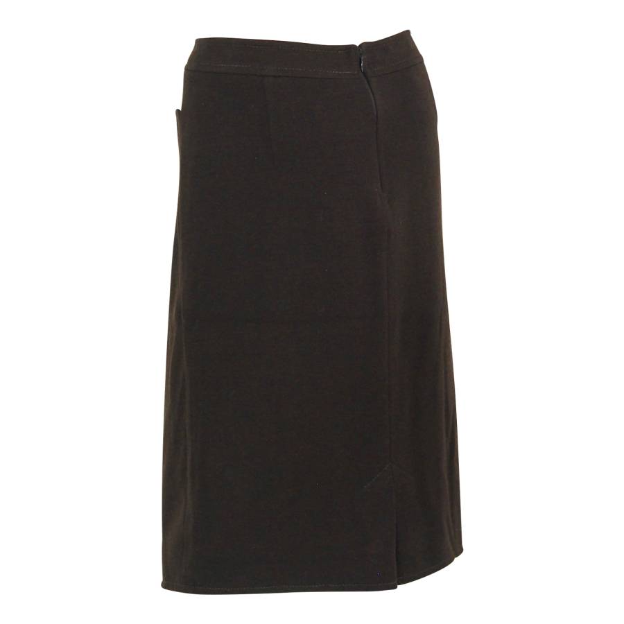 Brown wool skirt