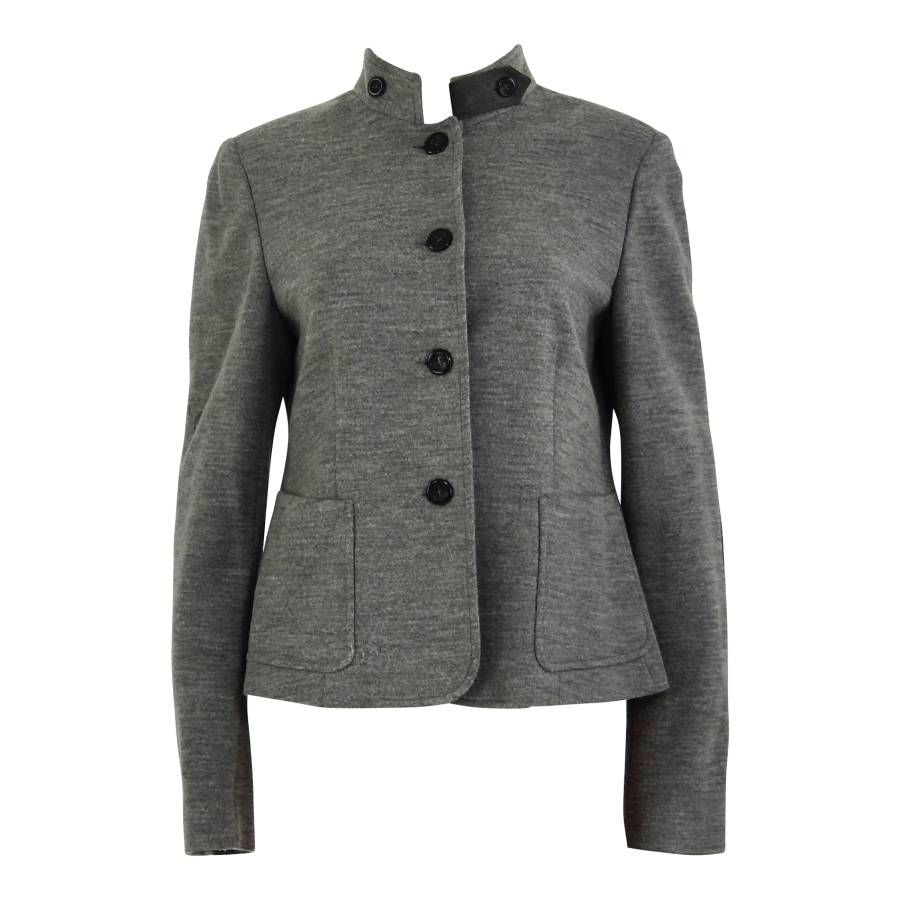 Grey wool and viscose jacket