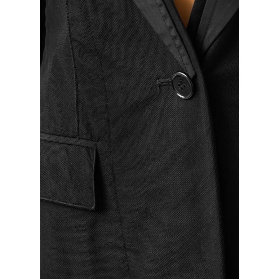 Black blazer in silk, wool and nylon