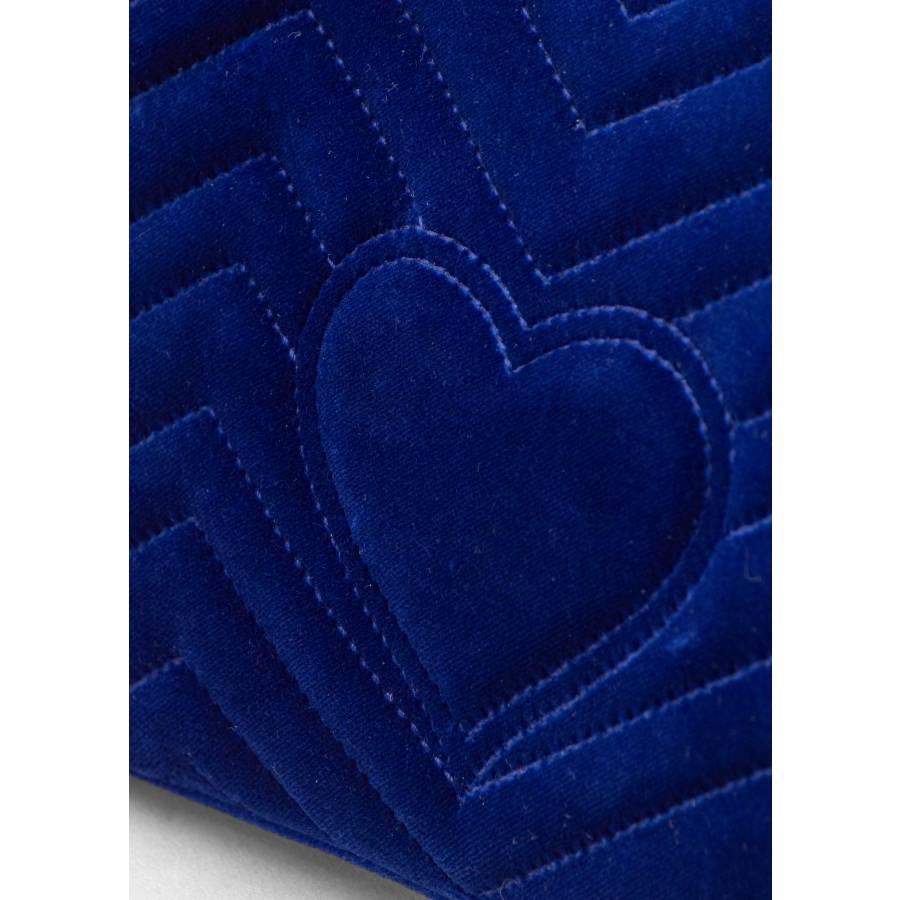 Sac photo Gucci Marmont Velours Bleu ref.181822 - Joli Closet