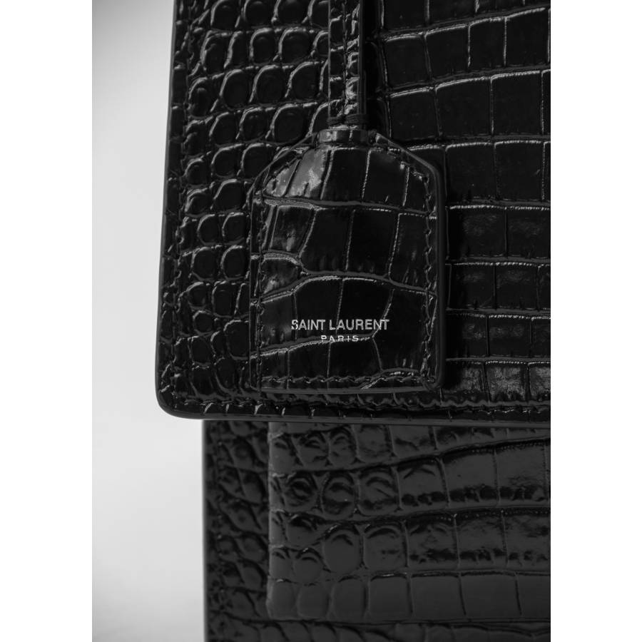 Tasche Yves Saint Laurent sunset Krokodil-Effekt