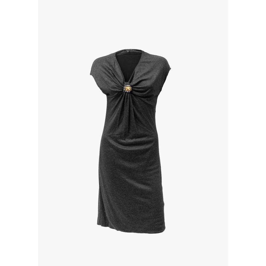 Dark grey viscose dress