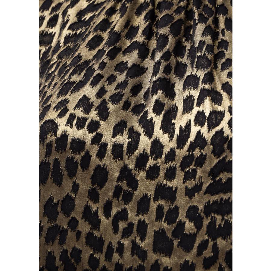 Schwarz-goldenes Leopardenkleid