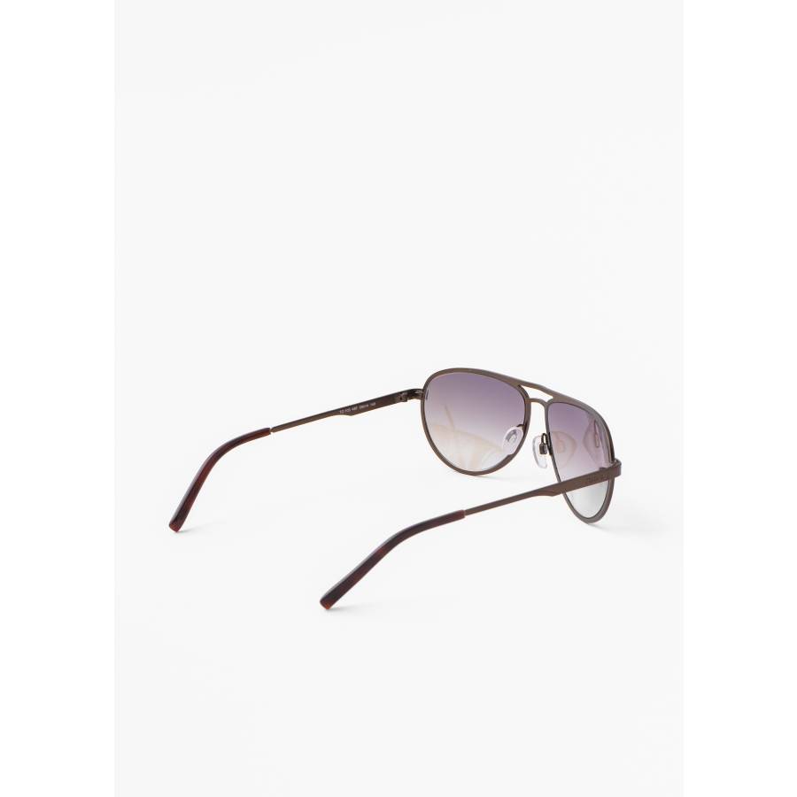 Braune Sonnenbrille mit Matteffekt