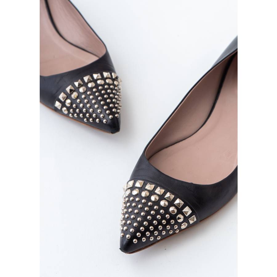 Ballerinas with silver studs