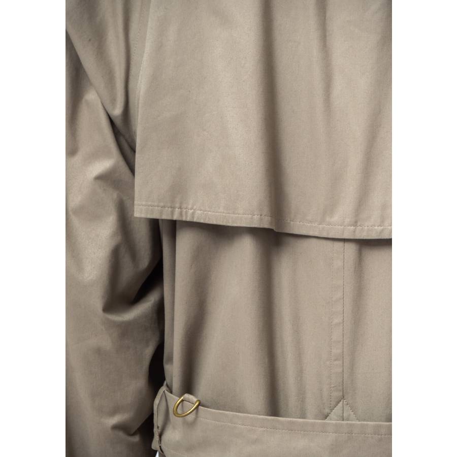 Trench coat en coton beige