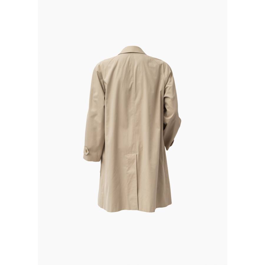 Trench coat in polyester and cotton