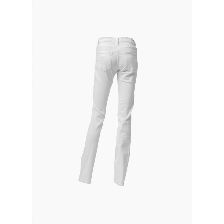 Schmale weiße Jeans