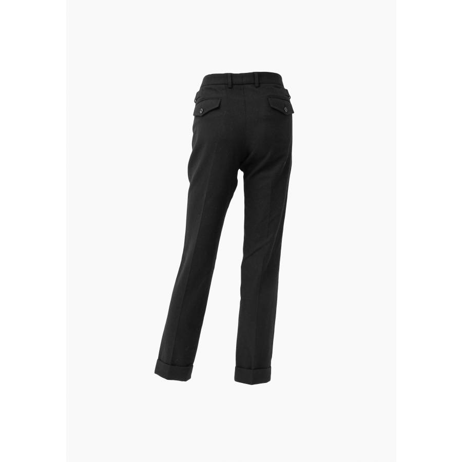 Black polyamide pants
