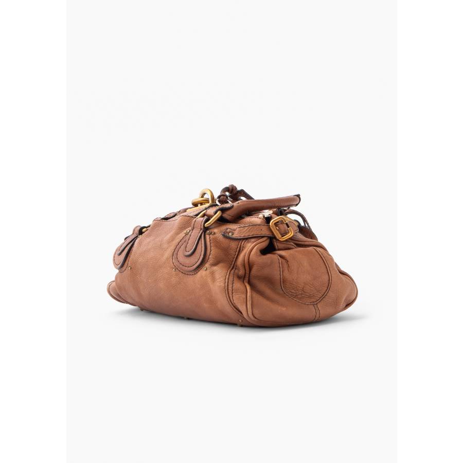 Camel leather bag