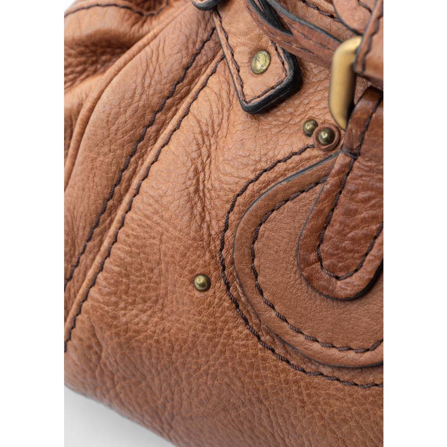 Camel leather bag