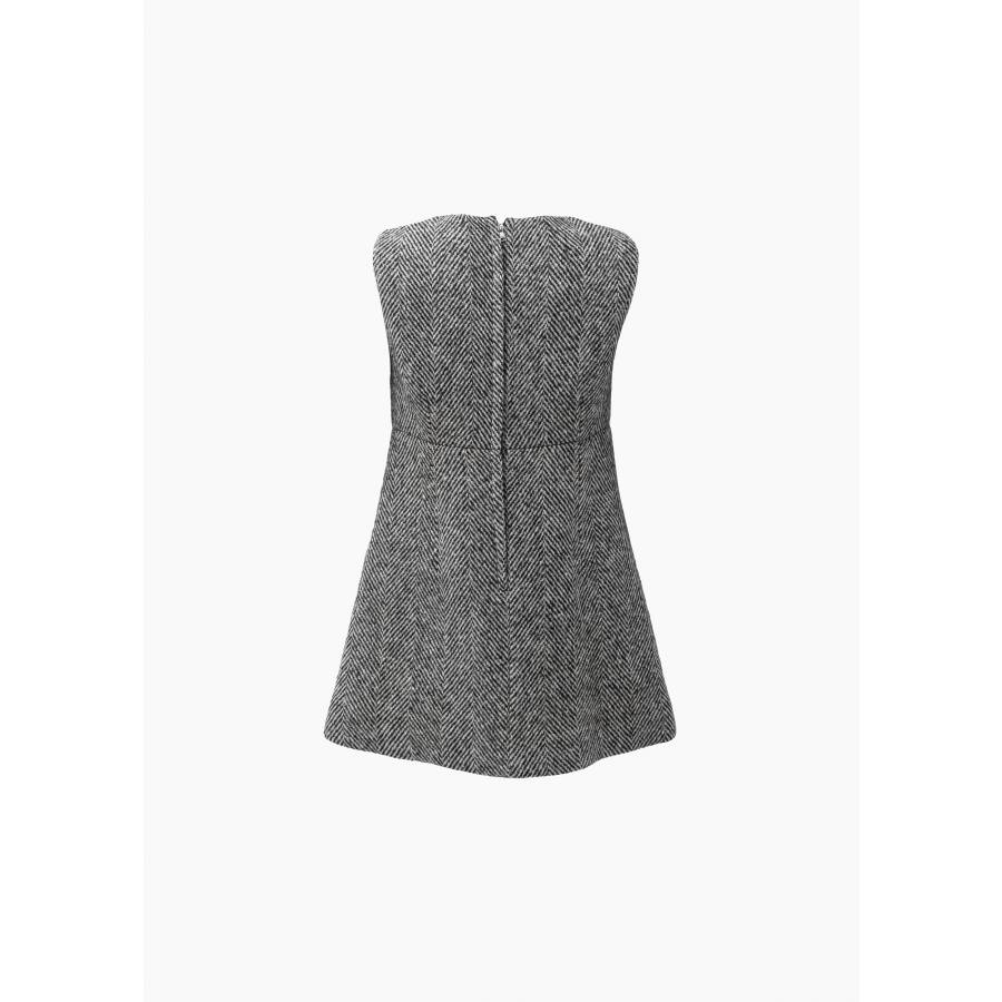 Grey wool dress