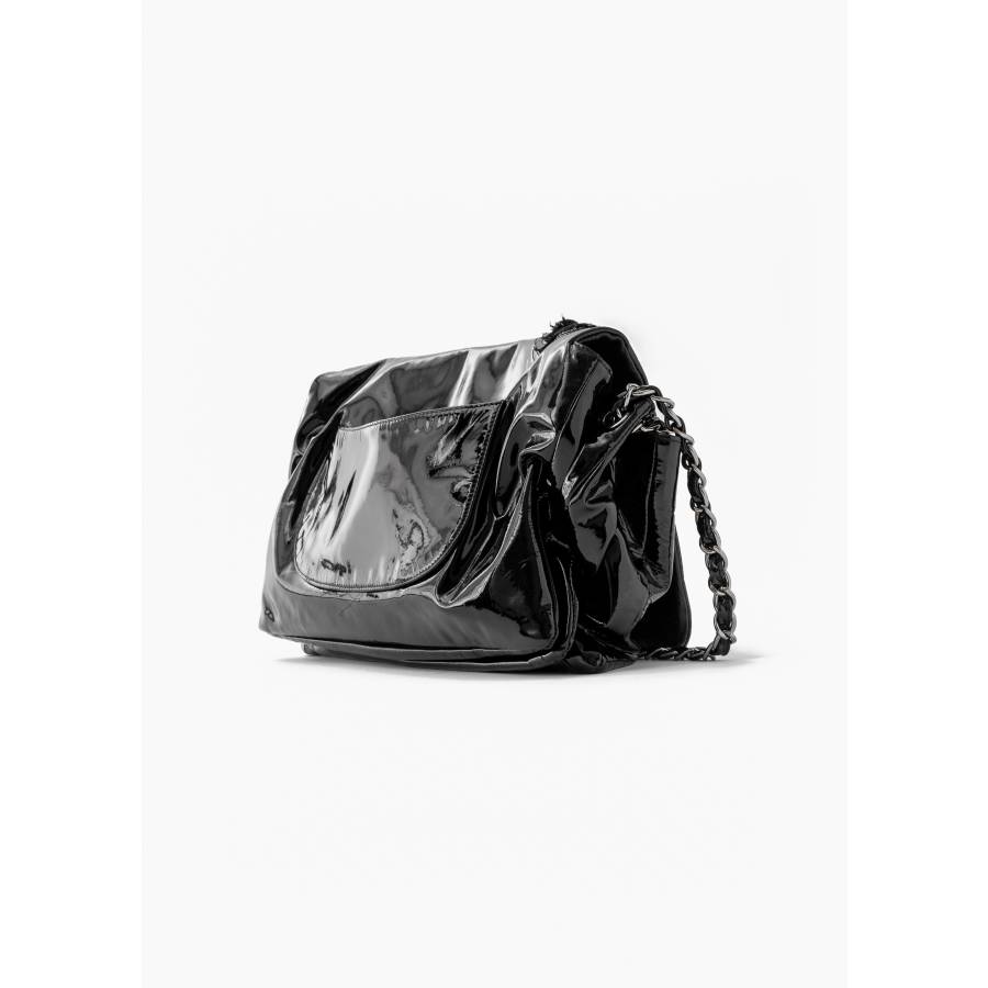 Tasche Chanel Maxi Jumbo Classic Flap aus schwarzem Leder