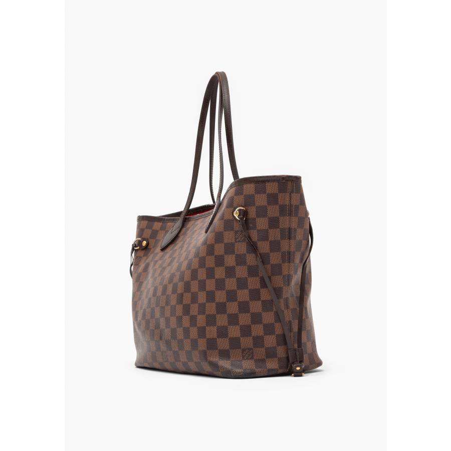 Neverfull Louis Vuitton Tasche in braunem Schachbrettmuster