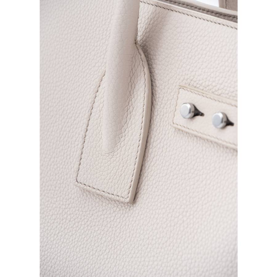Du Jour bag in white leather