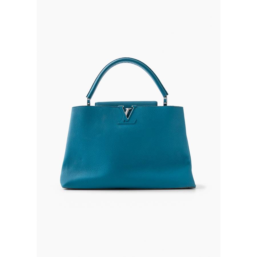Capucine bag in turquoise leather