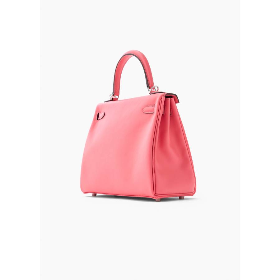 Kelly 25 azalea pink bag in swift leather